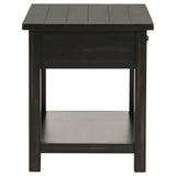  Coaster Furniture Payne 710567 1-Drawer Wood End Table with Shelf - Distressed Java IMAGE 6