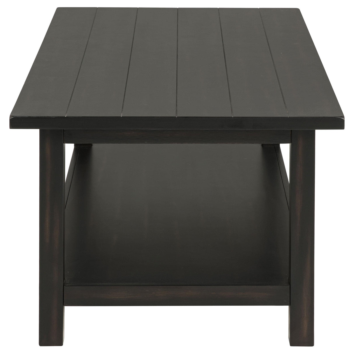  Coaster Furniture Payne 710568 Wood Coffee Table with Shelf - Distressed Java IMAGE 3