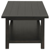  Coaster Furniture Payne 710568 Wood Coffee Table with Shelf - Distressed Java IMAGE 3