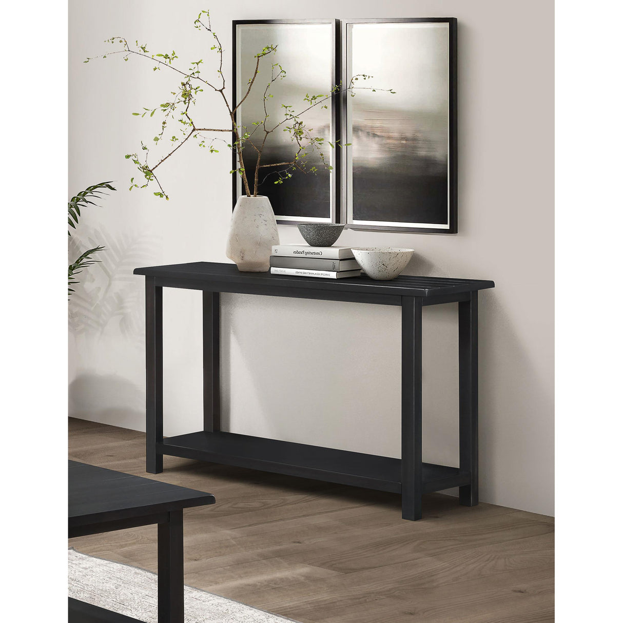  Coaster Furniture Payne 710569 Wood Entryway Sofa Console Table - Java IMAGE 5
