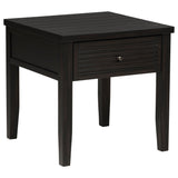  Coaster Furniture Concord 710577 1-Drawer Square End Table - Distressed Java IMAGE 1