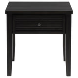  Coaster Furniture Concord 710577 1-Drawer Square End Table - Distressed Java IMAGE 4