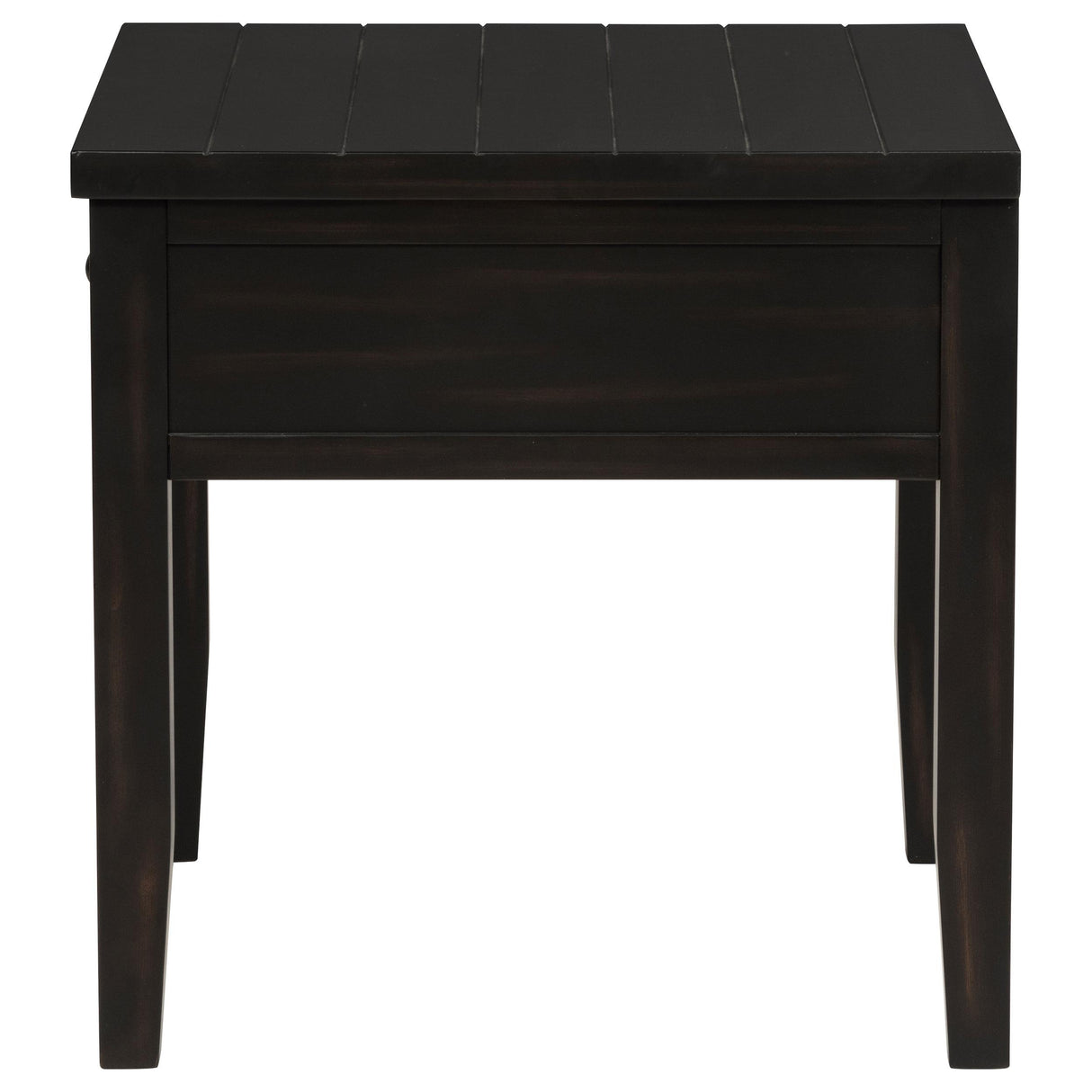  Coaster Furniture Concord 710577 1-Drawer Square End Table - Distressed Java IMAGE 5