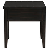  Coaster Furniture Concord 710577 1-Drawer Square End Table - Distressed Java IMAGE 5