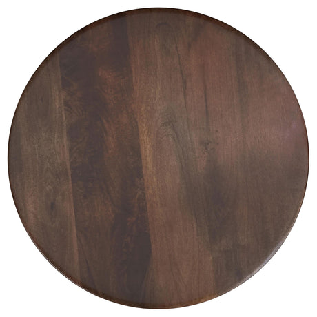  Coaster Furniture Dale 721997 Round Solid Mango Wood Side End Table - Brown IMAGE 4