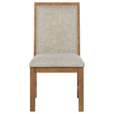  Coaster Furniture Bruner 109102 Upholstered Side Chair - Natural Brown IMAGE 3