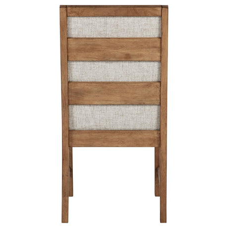 Coaster Furniture Bruner 109102 Upholstered Side Chair - Natural Brown IMAGE 7