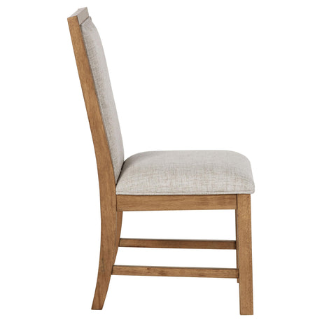  Coaster Furniture Bruner 109102 Upholstered Side Chair - Natural Brown IMAGE 9