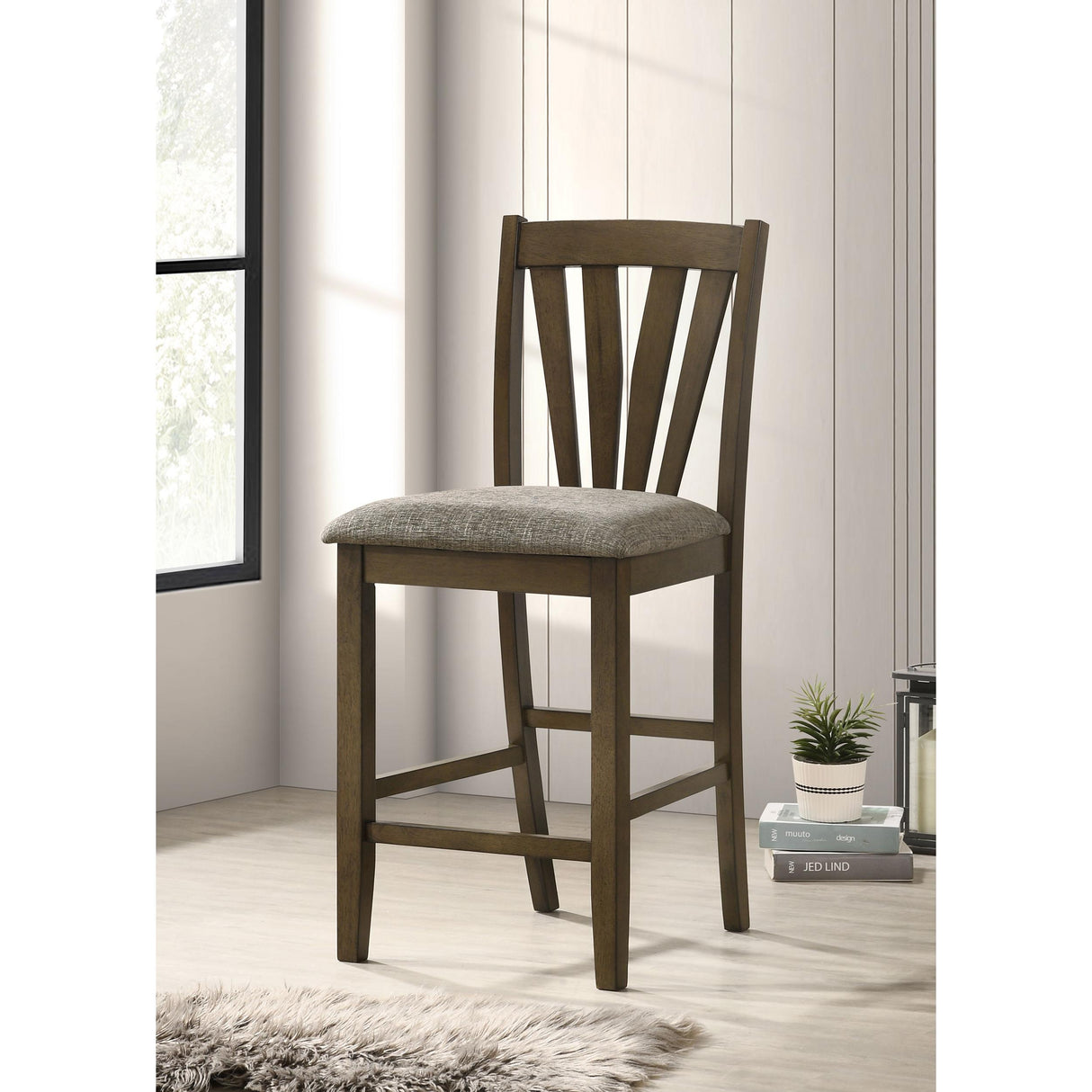  Coaster Furniture Canfield 109179 Counter Height Dining Side Chair - Brown IMAGE 2