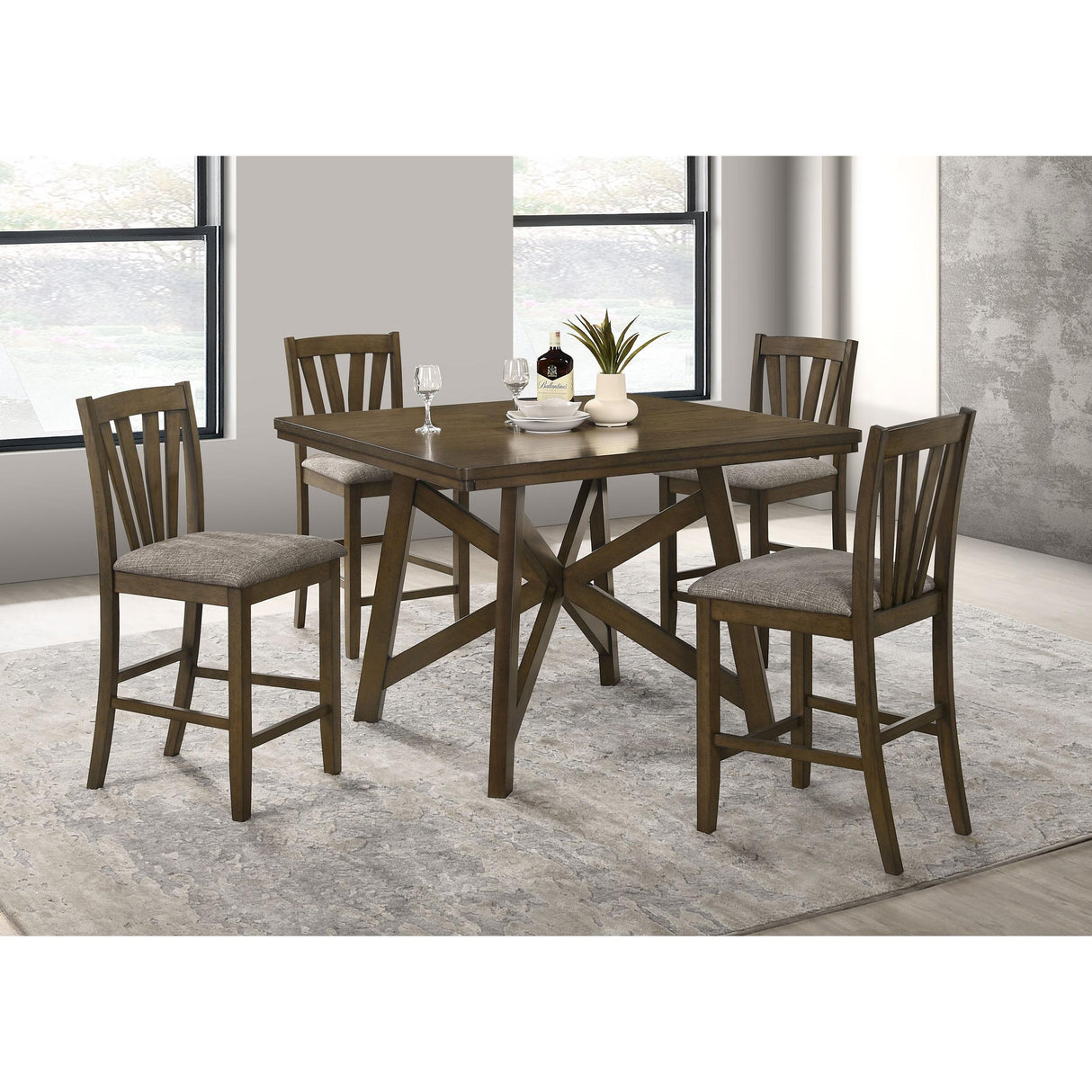  Coaster Furniture Canfield 109179 Counter Height Dining Side Chair - Brown IMAGE 9
