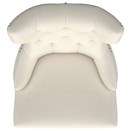  Coaster Furniture Baney 115572 Fabric Upholstered Dining Side Chair - Beige and Black IMAGE 10