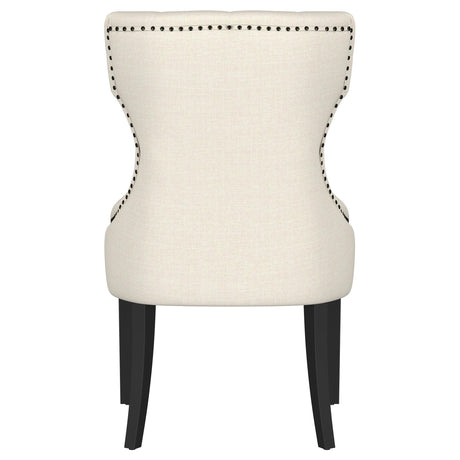  Coaster Furniture Baney 115572 Fabric Upholstered Dining Side Chair - Beige and Black IMAGE 7