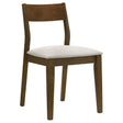  Coaster Furniture Almonte 108922 Dining Chair Upholstered Seat - Dark Brown IMAGE 1