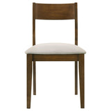  Coaster Furniture Almonte 108922 Dining Chair Upholstered Seat - Dark Brown IMAGE 3