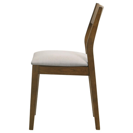  Coaster Furniture Almonte 108922 Dining Chair Upholstered Seat - Dark Brown IMAGE 5
