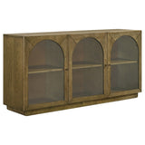  Coaster Furniture Castlewood 109355 71-inch Dining Sideboard Buffet Server - Brown Oak IMAGE 1