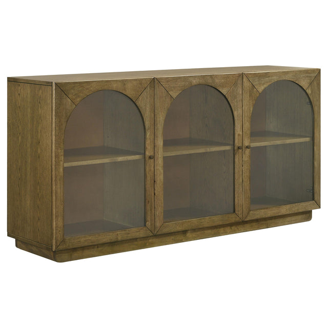  Coaster Furniture Castlewood 109355 71-inch Dining Sideboard Buffet Server - Brown Oak IMAGE 1