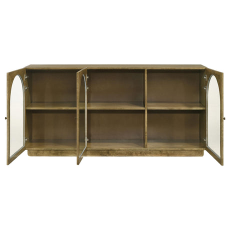  Coaster Furniture Castlewood 109355 71-inch Dining Sideboard Buffet Server - Brown Oak IMAGE 4
