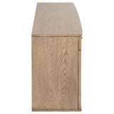  Coaster Furniture Kailani 109385 4-Door Cane Sideboard Buffet Cabinet - Beige Oak IMAGE 10