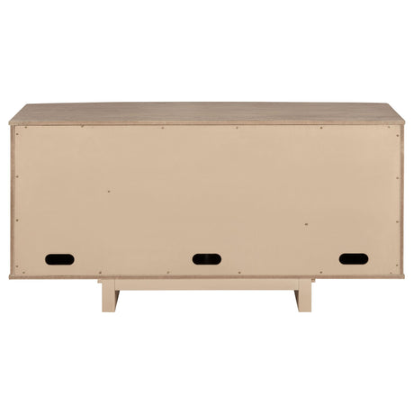  Coaster Furniture Kailani 109385 4-Door Cane Sideboard Buffet Cabinet - Beige Oak IMAGE 8
