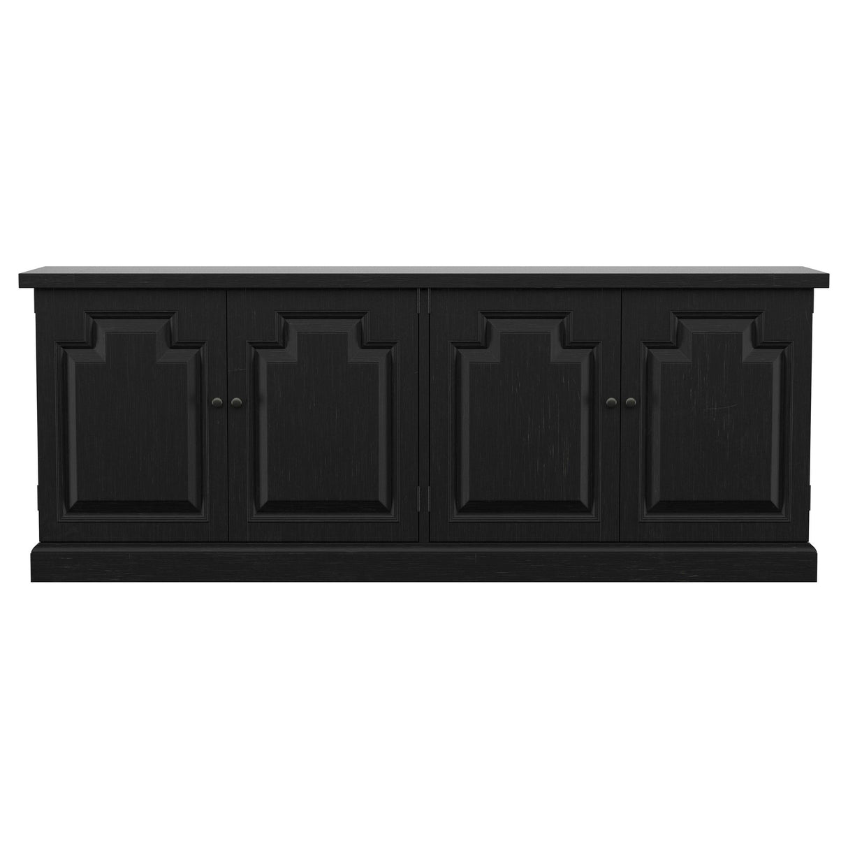  Coaster Furniture Florence 115535 4-door Dining Sideboard Buffet - Distressed Black IMAGE 3