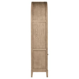  Coaster Furniture Kailani 109386 4-Door Cane Dining Vitrine Display Cabinet - Beige Oak IMAGE 7
