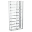 Coaster Furniture Montara 182037 Tempered Glass Wine Storage LED Curio Cabinet - Chrome IMAGE 1