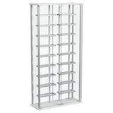  Coaster Furniture Montara 182037 Tempered Glass Wine Storage LED Curio Cabinet - Chrome IMAGE 1
