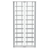  Coaster Furniture Montara 182037 Tempered Glass Wine Storage LED Curio Cabinet - Chrome IMAGE 12