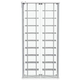  Coaster Furniture Montara 182037 Tempered Glass Wine Storage LED Curio Cabinet - Chrome IMAGE 14
