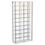  Coaster Furniture Montara 182037 Tempered Glass Wine Storage LED Curio Cabinet - Chrome IMAGE 5