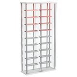  Coaster Furniture Montara 182037 Tempered Glass Wine Storage LED Curio Cabinet - Chrome IMAGE 6