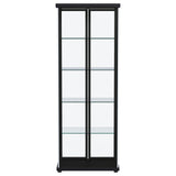  Coaster Furniture Aero 950400 4-shelf Display Curio Cabinet with LED Lighting - Black IMAGE 10