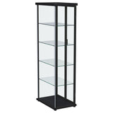  Coaster Furniture Aero 950400 4-shelf Display Curio Cabinet with LED Lighting - Black IMAGE 11