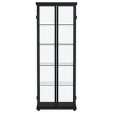  Coaster Furniture Aero 950400 4-shelf Display Curio Cabinet with LED Lighting - Black IMAGE 6