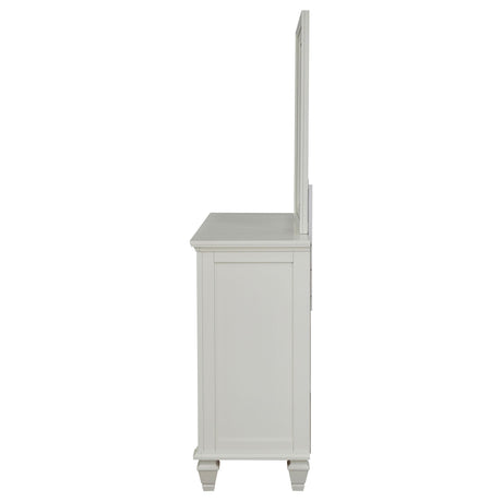 Coaster Furniture Sandy Beach 201303M 11-Drawer Dresser with Mirror - Cream White IMAGE 5