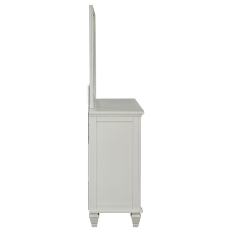  Coaster Furniture Sandy Beach 201303M 11-Drawer Dresser with Mirror - Cream White IMAGE 9