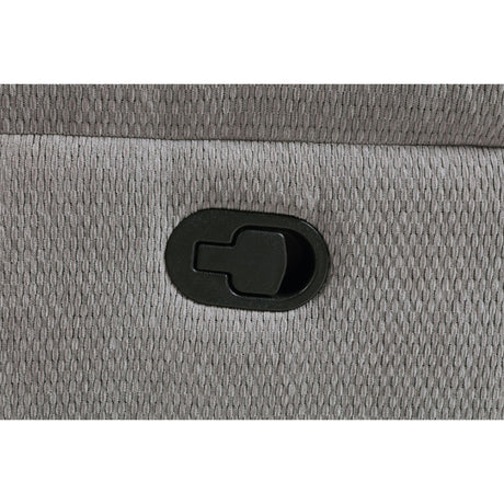  Coaster Furniture Gilson 602553 Chenille Upholstered Glider Recliner Chair - Grey IMAGE 10