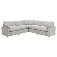  Coaster Furniture Collins 609560P Modular Power Reclining Sectional Sofa Set - Grey IMAGE 1