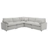  Coaster Furniture Collins 609560P Modular Power Reclining Sectional Sofa Set - Grey IMAGE 1