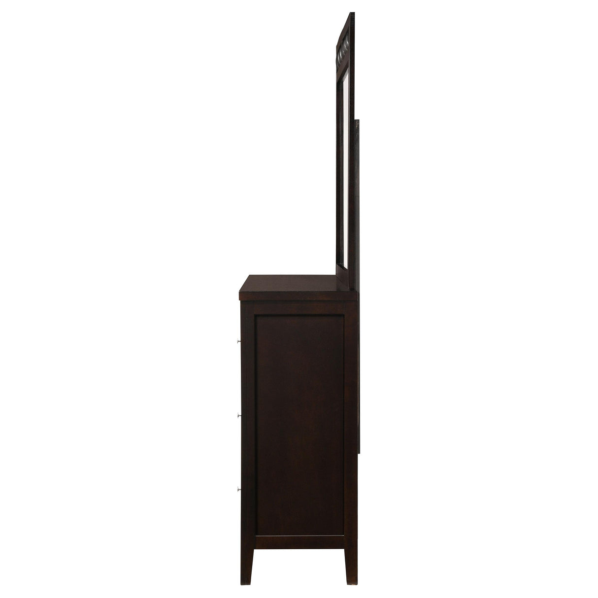  Coaster Furniture Carlton 202093M 6-Drawer Dresser with Mirror - Cappuccino IMAGE 5