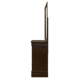  Coaster Furniture Louis Philippe 202413M 6-Drawer Dresser with Mirror - Cappuccino IMAGE 5