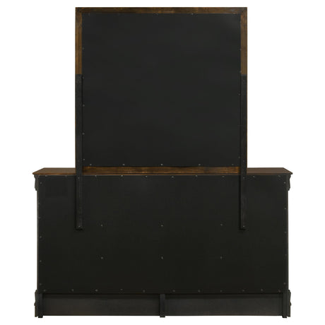  Coaster Furniture Louis Philippe 202413M 6-Drawer Dresser with Mirror - Cappuccino IMAGE 7