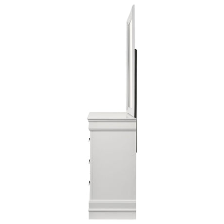  Coaster Furniture Louis Philippe 202443M 6-Drawer Dresser and Mirror - White IMAGE 5
