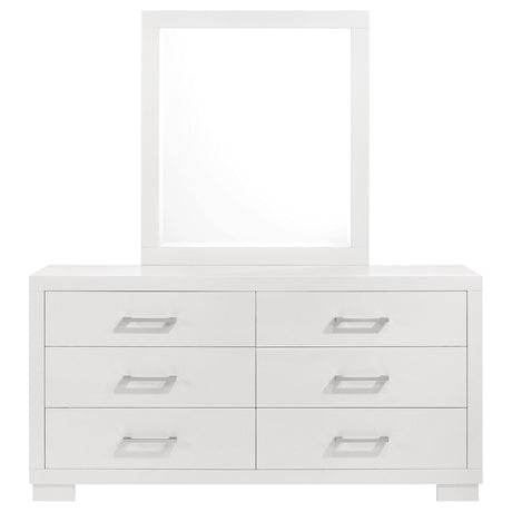  Coaster Furniture Jessica 202993M 6-Drawer Dresser with Mirror - Cream White IMAGE 3