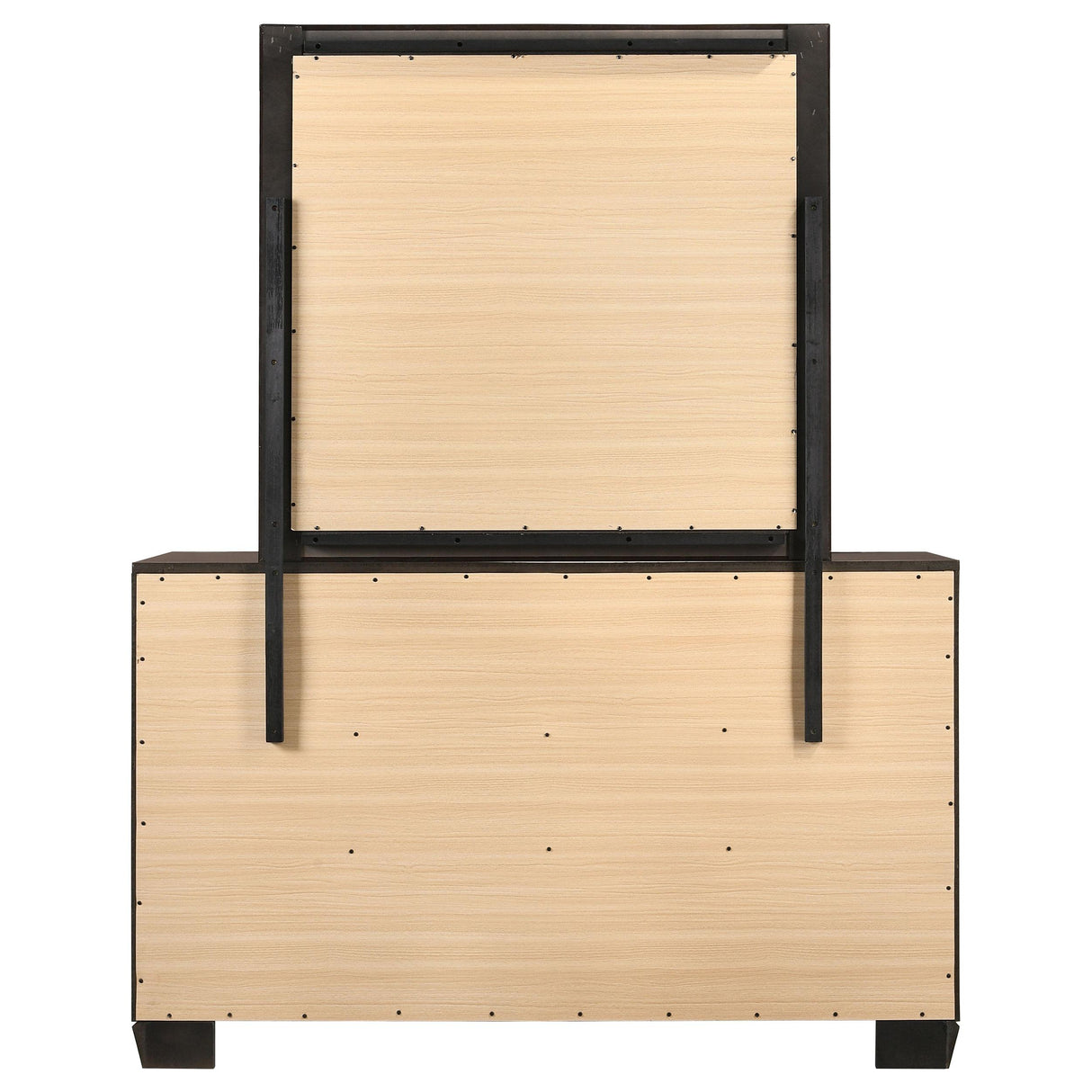  Coaster Furniture Kauffman 204393M 6-Drawer Dresser with Mirror - Dark Cocoa IMAGE 7