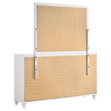  Coaster Furniture Barzini 205893M 7-Drawer Dresser with Mirror - White IMAGE 6