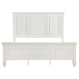  Coaster Furniture Sandy Beach 201301KEN 63-inch Eastern King Wood Panel Bed - Cream White IMAGE 4