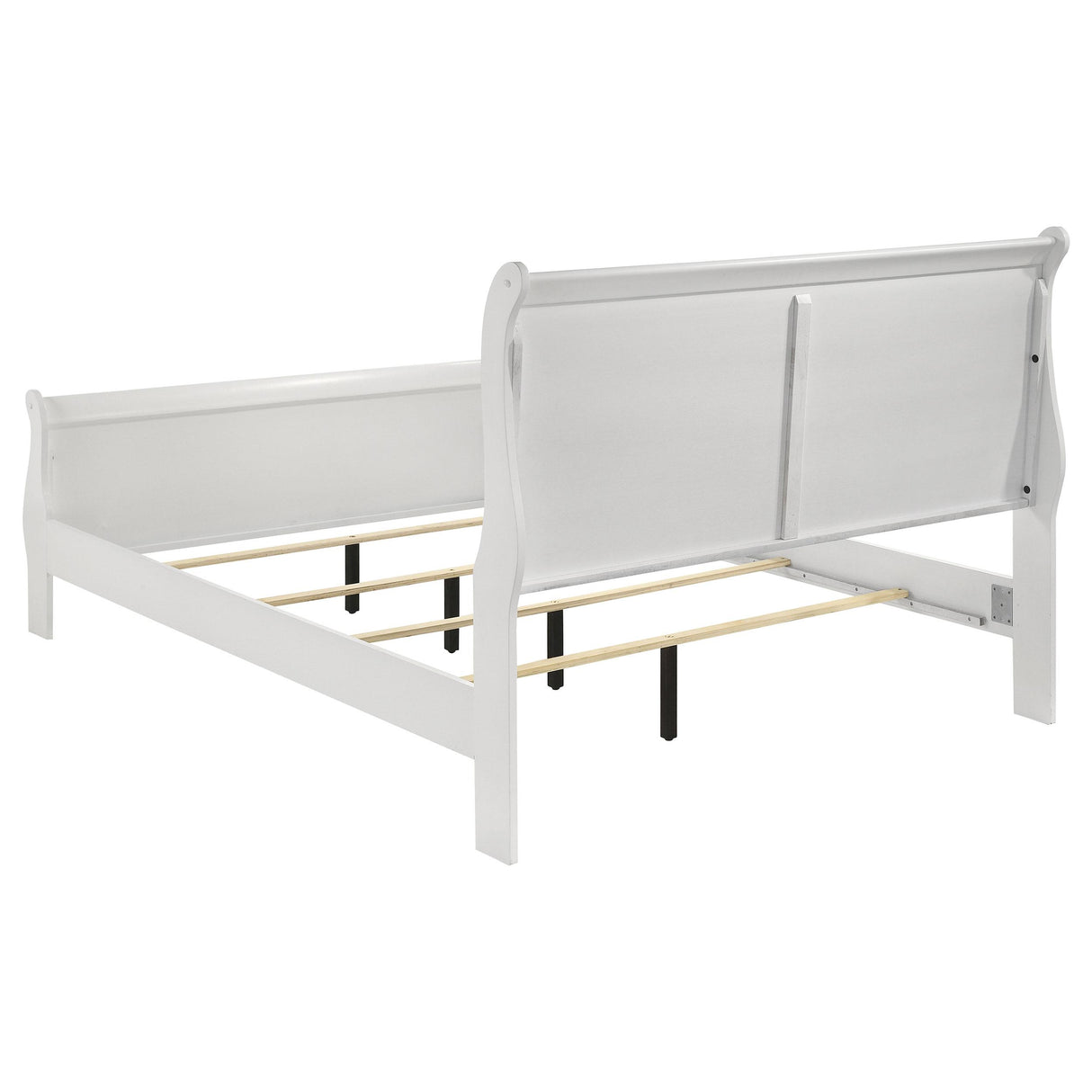  Coaster Furniture Louis Philippe 202441F 47-inch Full Sleigh Panel Bed - White IMAGE 4