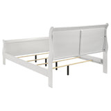  Coaster Furniture Louis Philippe 202441F 47-inch Full Sleigh Panel Bed - White IMAGE 4